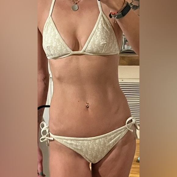 Dior Gold monogram print bikini